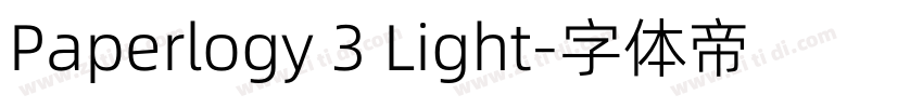 Paperlogy 3 Light字体转换